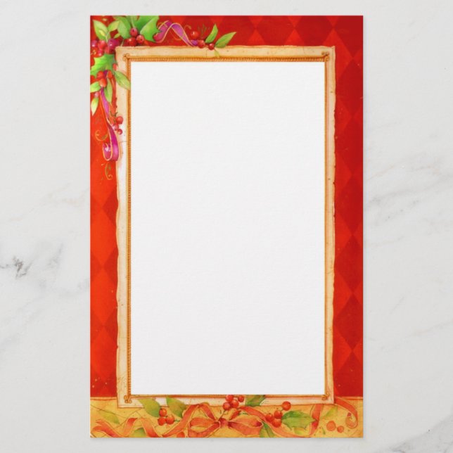 Artigos de papelaria do natal vintage (Frente)