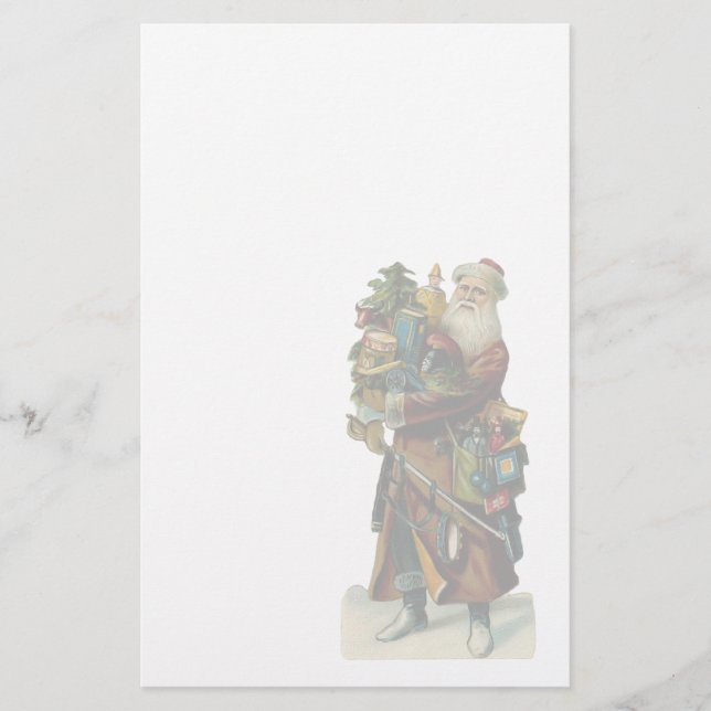 Artigos de papelaria do papai noel do vintage (Frente)