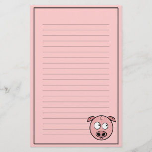 Artigos de papelaria do porco