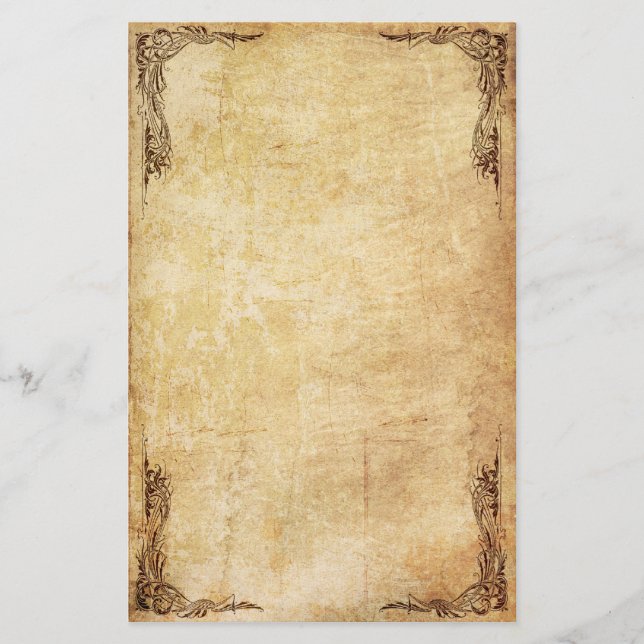 Artigos de papelaria do redemoinho do vintage (Frente)