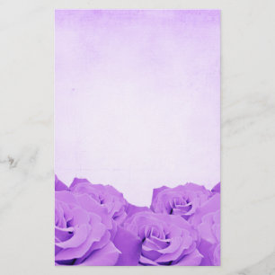 Artigos de papelaria do rosa do roxo do vintage