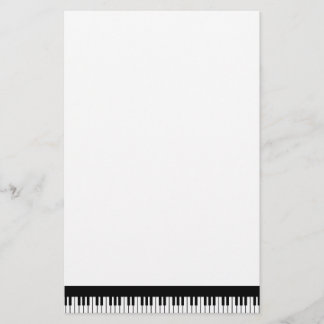 Artigos de papelaria do teclado de piano