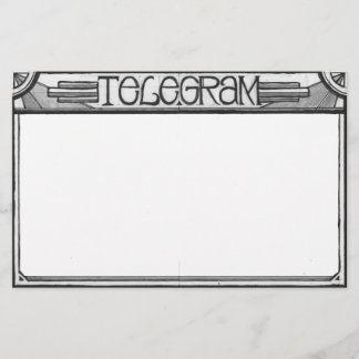 Artigos de papelaria do telegrama de Steampunk do