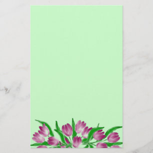 Artigos de papelaria do tempo da tulipa