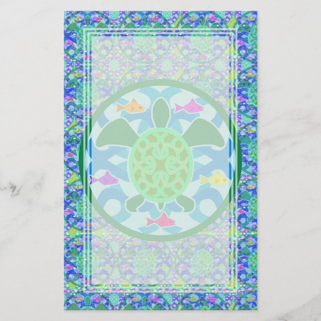 Artigos de papelaria do vazio da tartaruga de mar (Frente)