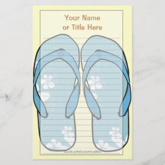 Artigos de papelaria dos flip-flops
