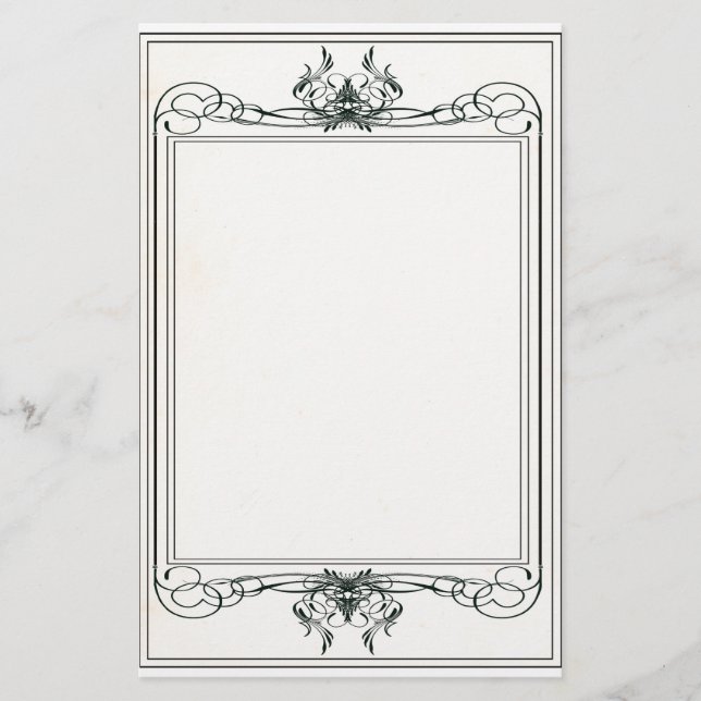 Artigos de papelaria extravagantes do Victorian (Frente)