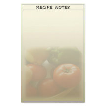 Artigos de papelaria frescos da receita do jardim