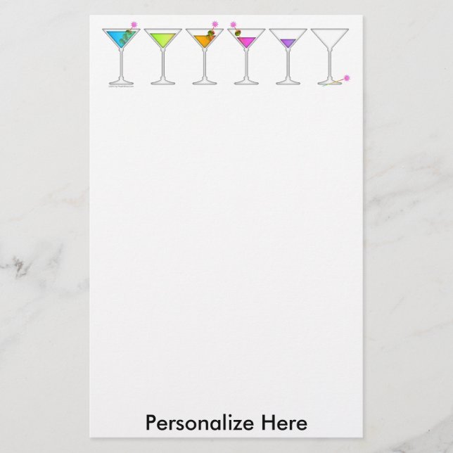 Artigos de papelaria - MARTINIS, indo, ir, ido (Frente)