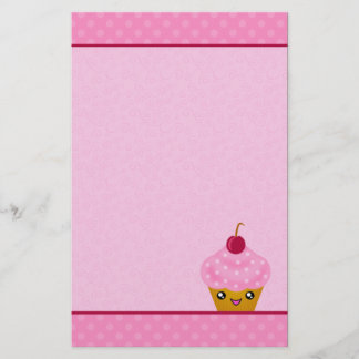 Artigos de papelaria mega do cupcake da cereja de