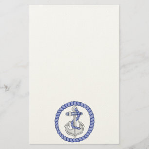 Artigos de papelaria náuticos da âncora 2