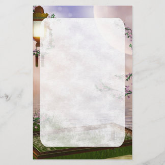 Artigos de papelaria orientais da flor de