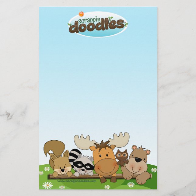 Artigos de papelaria originais do logotipo (Frente)