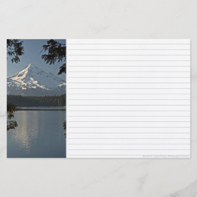 Artigos de papelaria perdidos bonitos do lago (Frente)