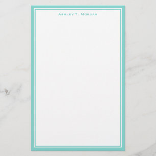 Artigos de papelaria personalizados branco de