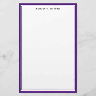 Artigos de papelaria personalizados branco do
