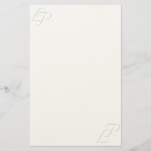 Artigos de papelaria românticos para a revisão de (Frente)