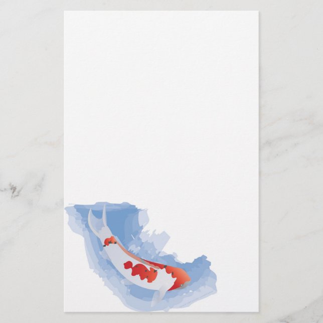 Artigos de papelaria tímidos de Koi (Digital) (Frente)