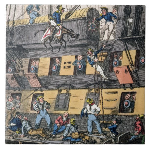 Artilharia do vôo ou um fuzileiro naval de cavalo