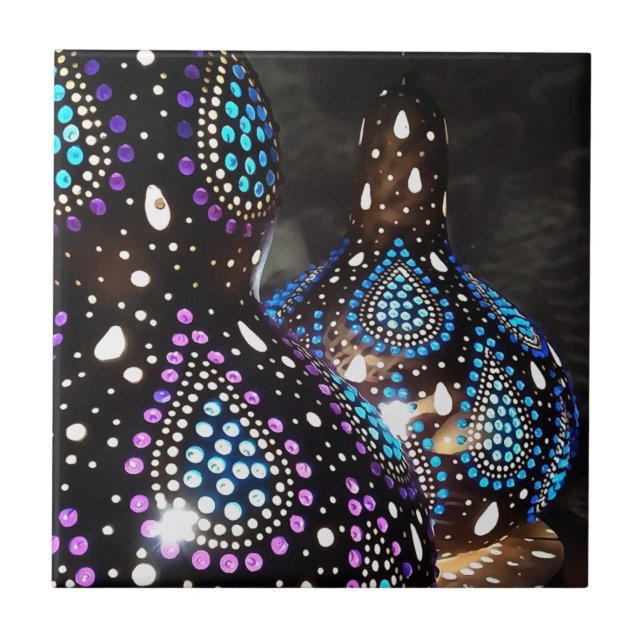 Artisan Artesanato Gourd Lanternas Turcas Arte Acr (Frente)