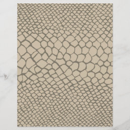 Artisan Reptile Pattern Snakeskin Taupe Artesanato