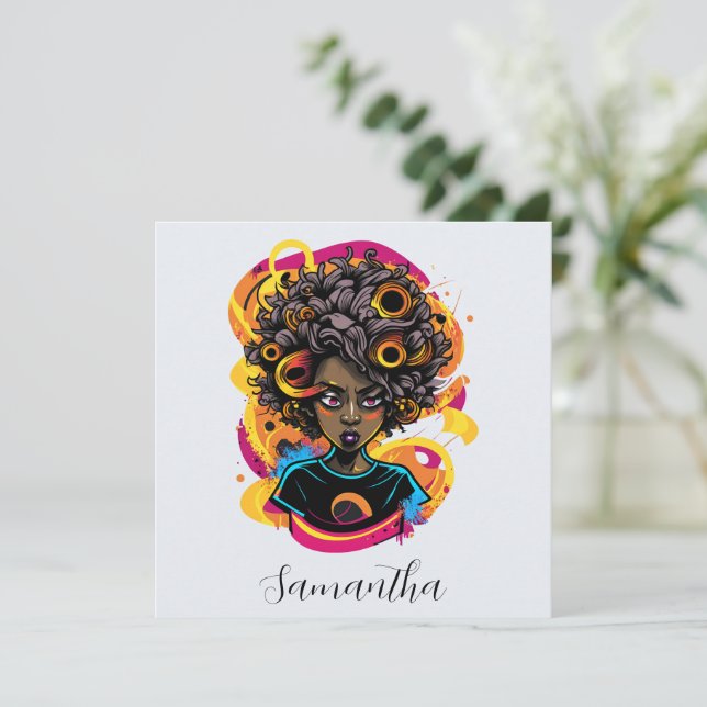 Artista Afro Mulher (Em pé/Frente)