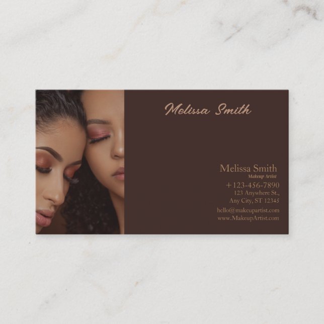 ARTISTA BÁSICO DE CARTÃO DE VISITA DE MAKEUP (Frente)