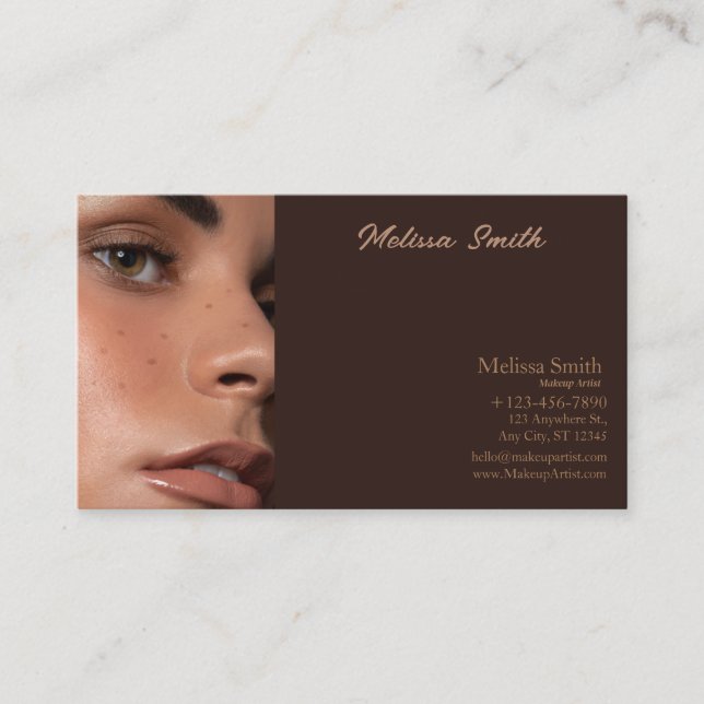 ARTISTA BÁSICO DE CARTÃO DE VISITA DE MAKEUP (Frente)