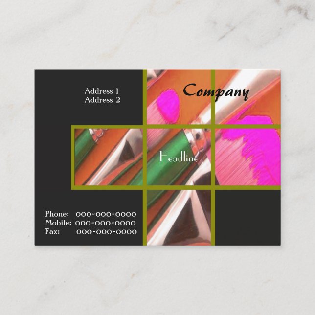 Artista Cartão de visita (Frente)