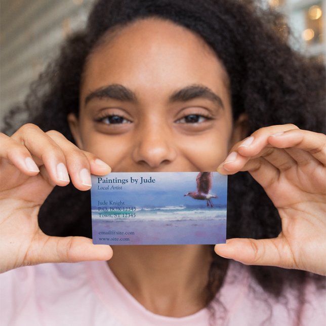 Artista Cartão de visita (Add an image of your own artwork or painting.)