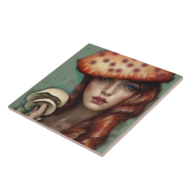 artista de estilo vintage com cogumelos (Lateral)