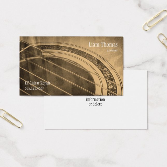 Artista de guitarra de Luthier Personalizado (Escritótio)