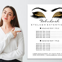 Artista Makeup Beaust Salon Price List Flyer White