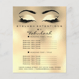 Artista Makeup Beauty Salon Glitter Flyer Browns