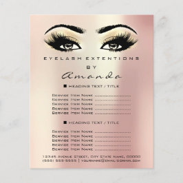 Artista Makeup Beauty Salon Lashes Flyer Champaign