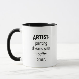 Artista: Pintura de Sonhos com uma Caneca de Pince
