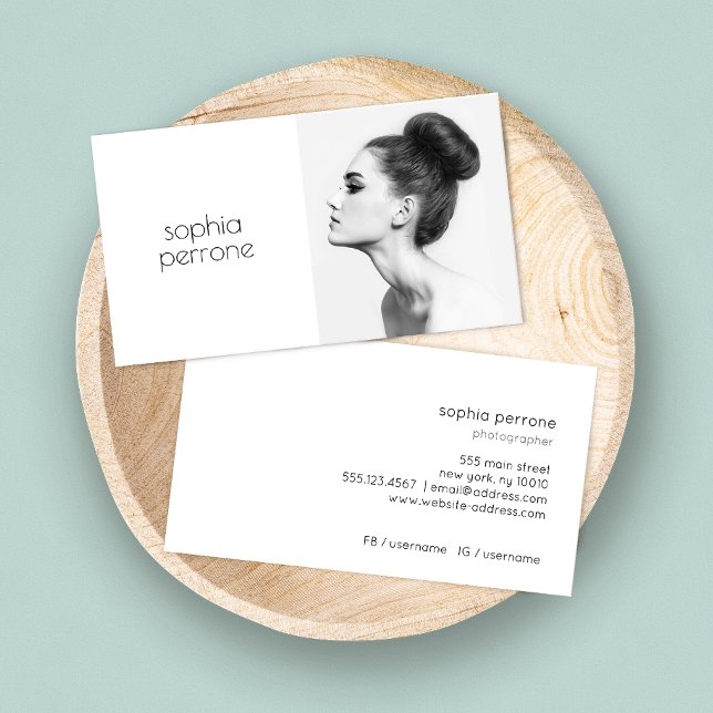 Artista profissional e Cartão com fotos fotógrafo (Criador carregado)