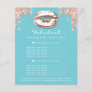 Artista Salon Blue Glitter Flyer Spark Kiss