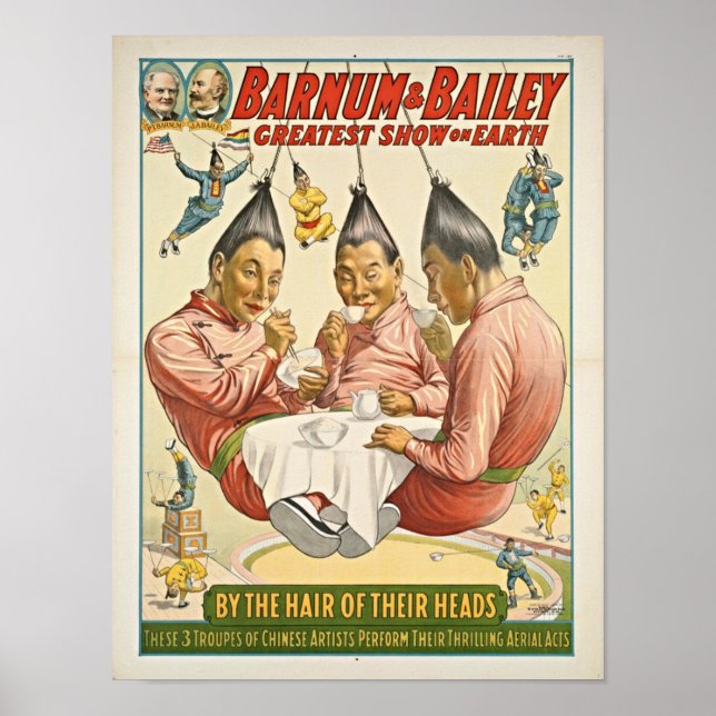 Artistas Chineses Troupes Circus Poster (Frente)