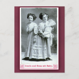 Artistas do Circo Josefa e Rosa em Cartões