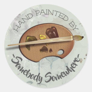 Artistas pintados mão pela etiqueta