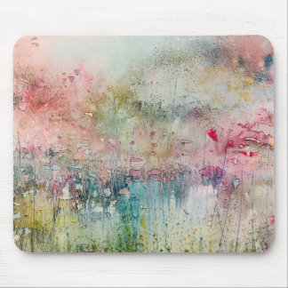 Artistic Alcohol Ink Abstract Landscape Mousepad 