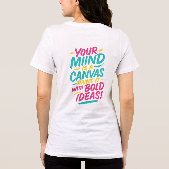 Artistic Brush-Lettering T-Shirt –  (Verso)