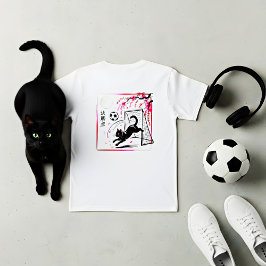 Artistic Cherry Blossom Cat Soccer For Japanese Ar