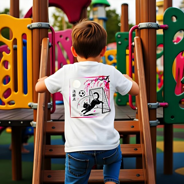 Artistic Cherry Blossom Cat Soccer For Japanese Ar (Criador carregado)