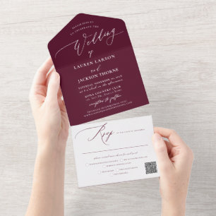ArtsApp Caligrafia Moderna Casamento Borgonha