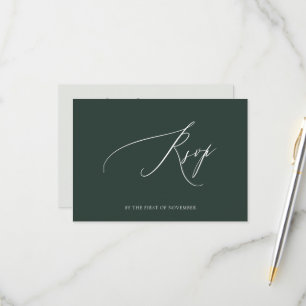 ArtsApp Elegante Lush Verde RSVP Luxuosa Caligrafi