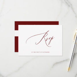 ArtsApp Elegante Resposta Burgundy Luxuosa Caligra