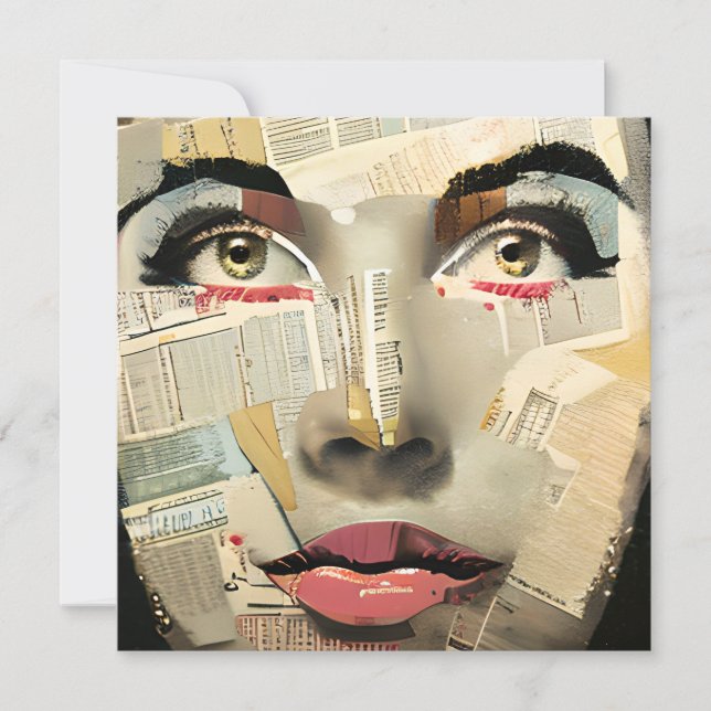 Artsy Arte Digital Única | Bonito Lady Abstrato (Frente)