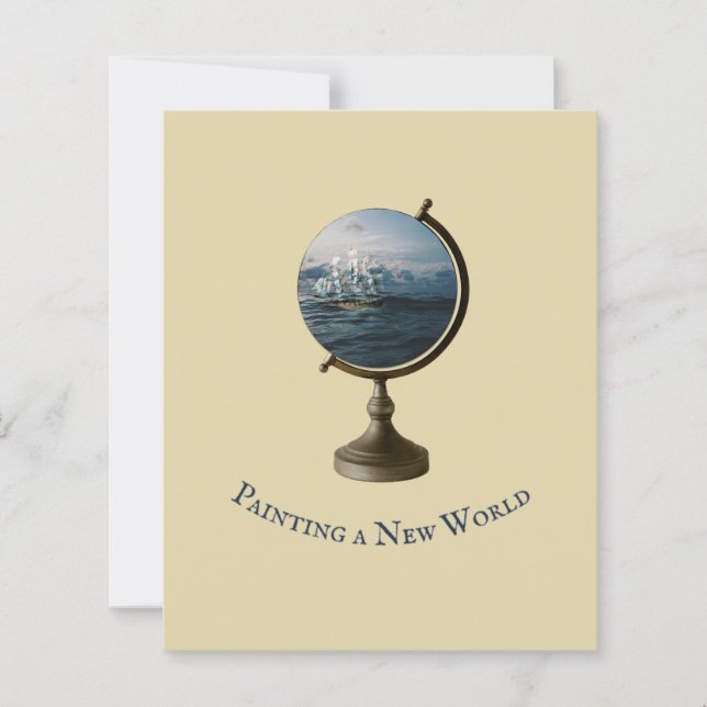 Artsy Cita "Paiting a New World" Collage Art (Frente)